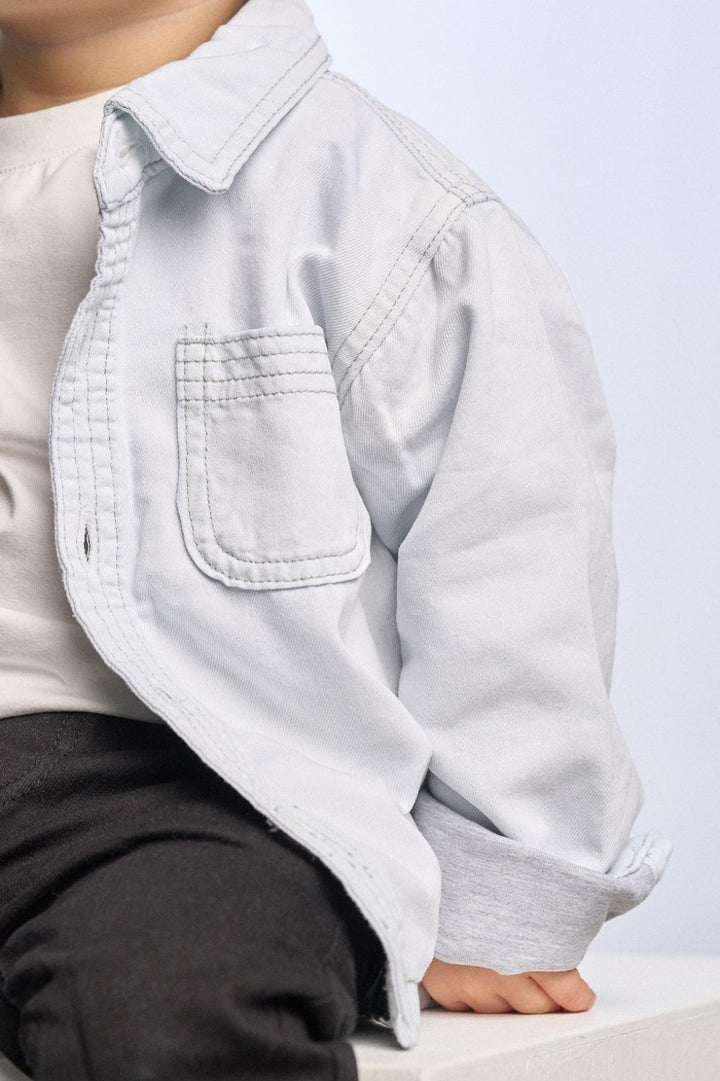 Baby Denim Shacket - Button Down Shirt
