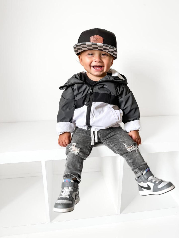 Baby Distressed Denim - Grey Wash - Pants