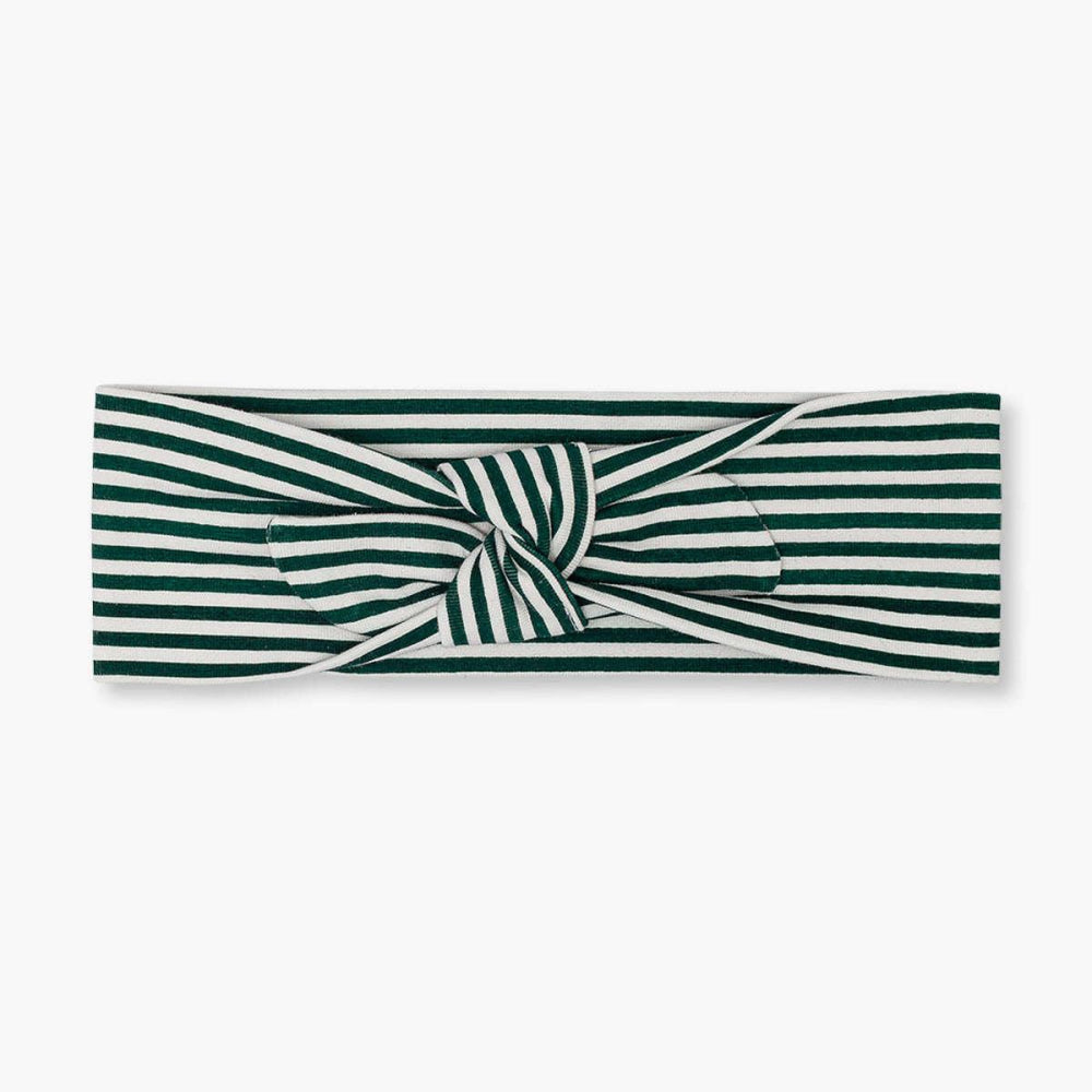 Baby Headband - Green Stripe - 0-6m - Headband