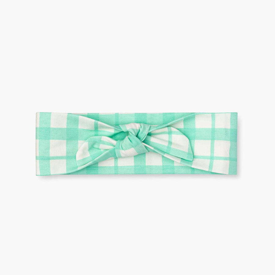 Baby Headband - Mint Gingham - 0-6m - Headband