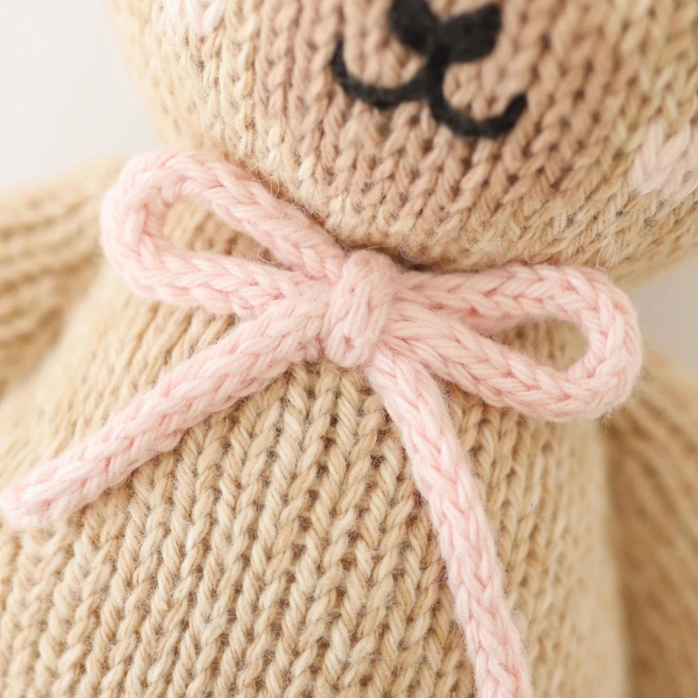 Baby Honey Bear - Blush Bow - One Size - ’Stuffed Animal - Baby Kids Adult’