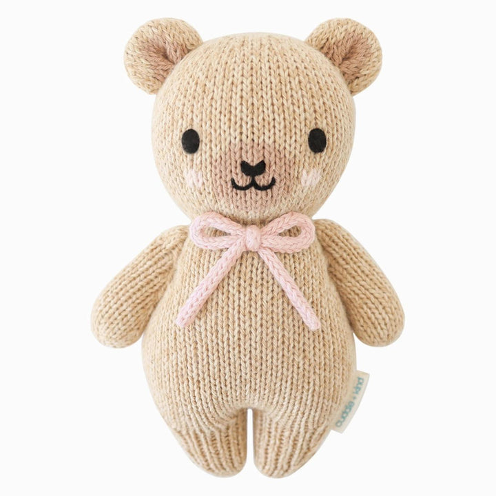 Baby Honey Bear - Blush Bow - One Size - ’Stuffed Animal - Baby Kids Adult’