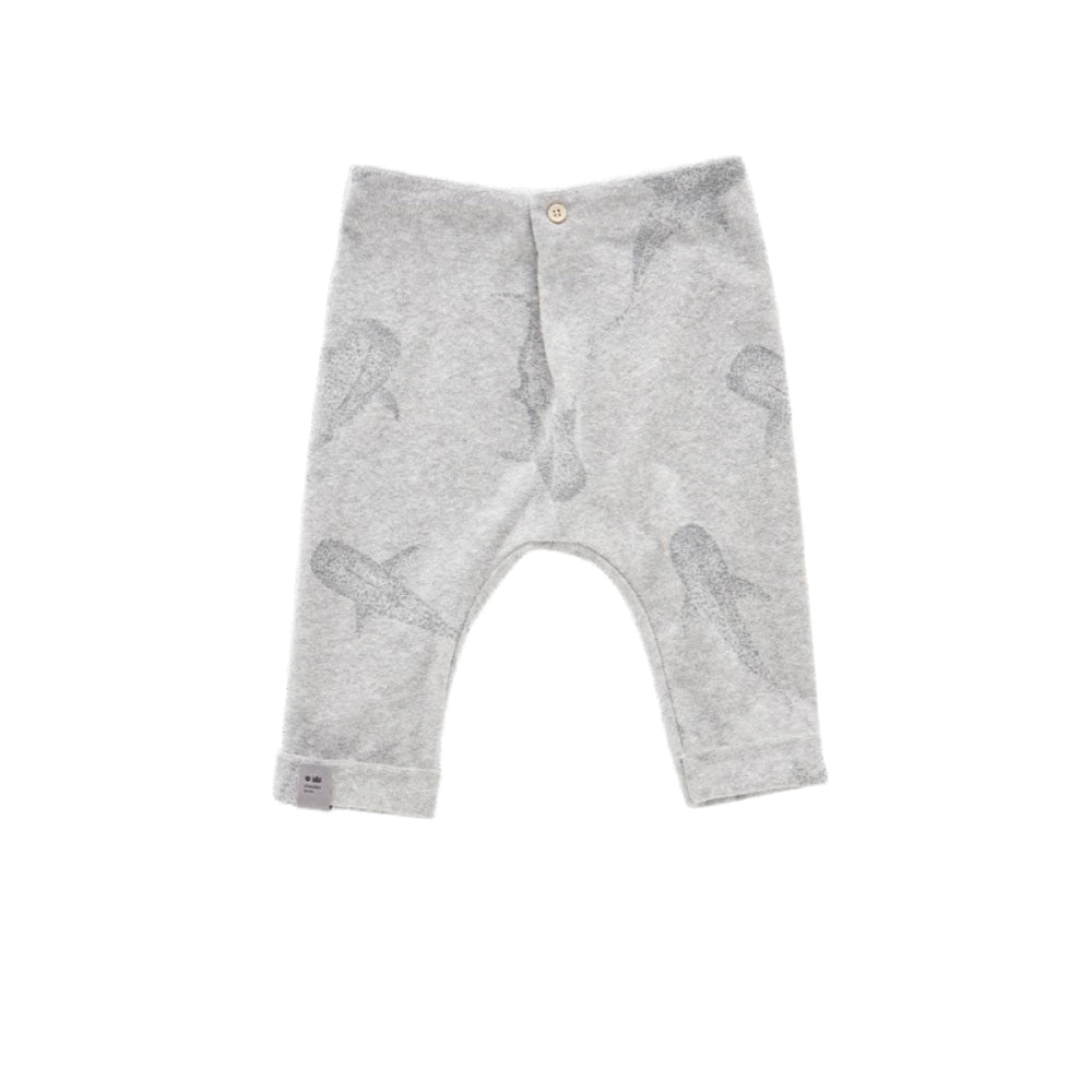 Baby Joggers with Front Pleat - Heather Grey - Joggers