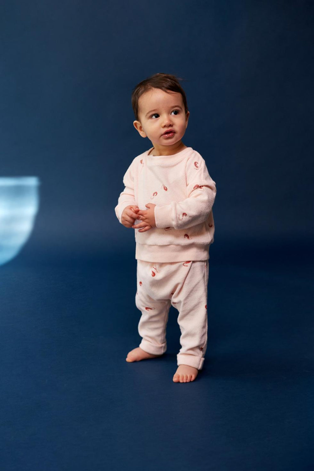 Baby Joggers with Front Pleat - Pink - Joggers