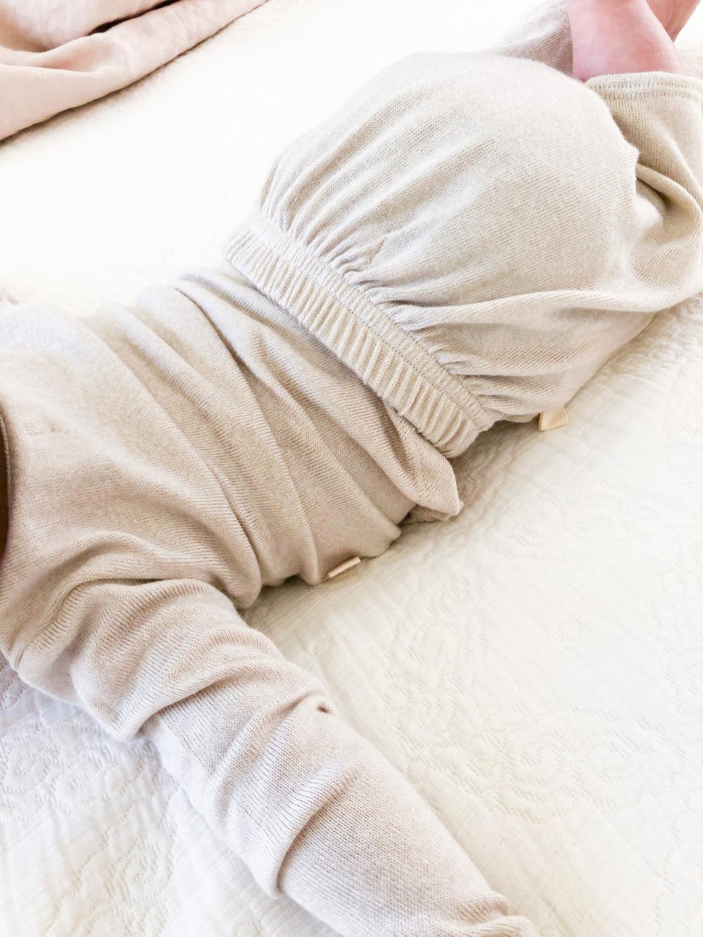 Baby Long Sleeve Cozy Tee - Oatmeal - T-shirt