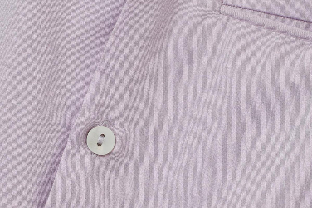 Baby LS Organic Cotton Woven Collared Shirt - Lavender - Button Down Shirt