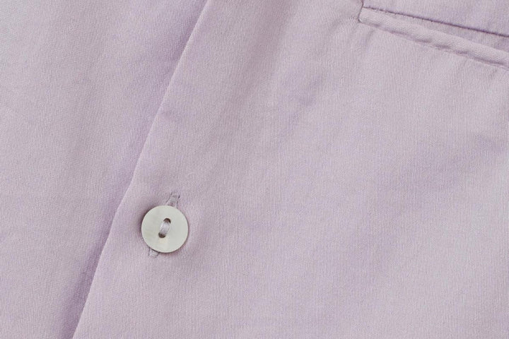 Baby LS Organic Cotton Woven Collared Shirt - Lavender - Button Down Shirt