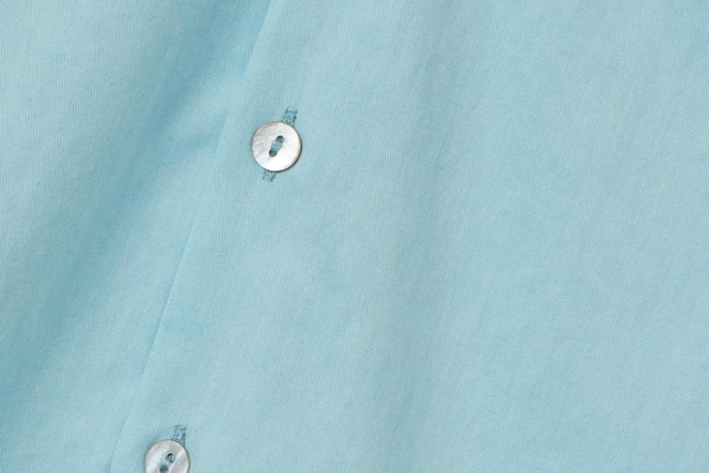 Baby LS Organic Cotton Woven Peter Pan Collared Shirt - Sky Blue - Collared Shirt