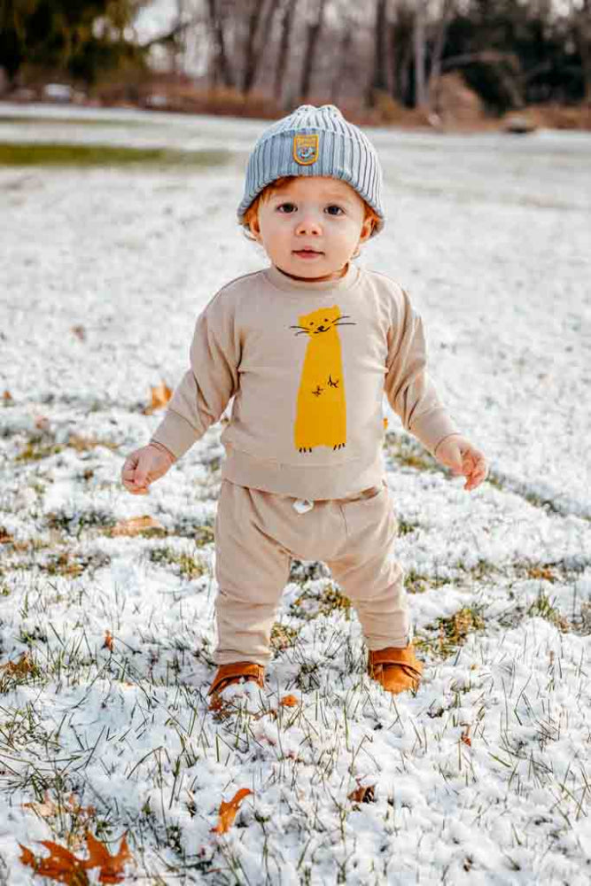 Baby Nature Lover Beanie Hat - Ash - FINAL SALE - 6/12M - Beanie