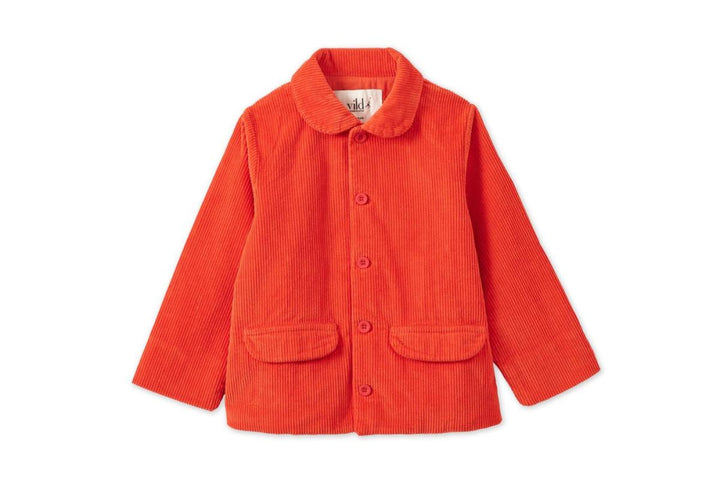 Baby Organic Corduroy Jacket - Dark Coral - Jacket