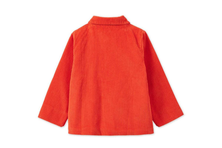 Baby Organic Corduroy Jacket - Dark Coral - Jacket