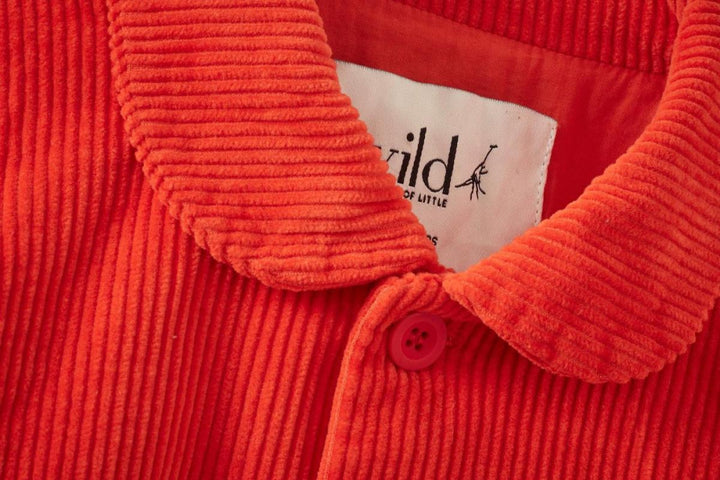 Baby Organic Corduroy Jacket - Dark Coral - Jacket