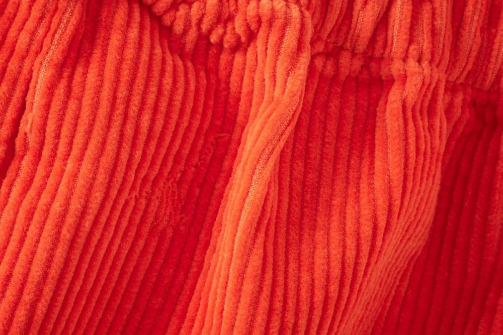 Baby Organic Cotton Corduroy Bloomers - Dark Coral - Bloomer