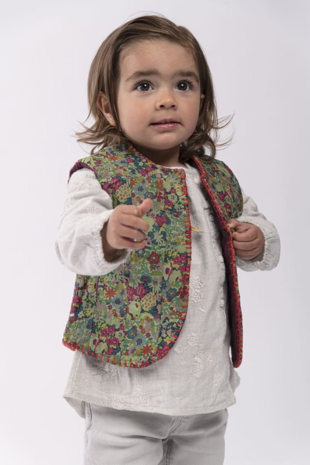 Baby Patchwork Liberty Vest - 6-12 months - Vest