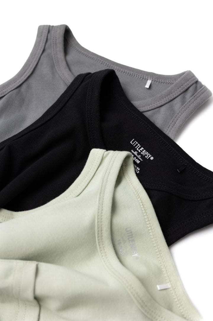 Baby Pocket Tank - Charcoal - Tank Top