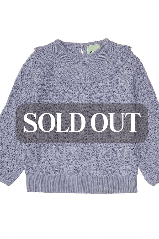Baby Pointelle Sweater - Lavender - Sweater