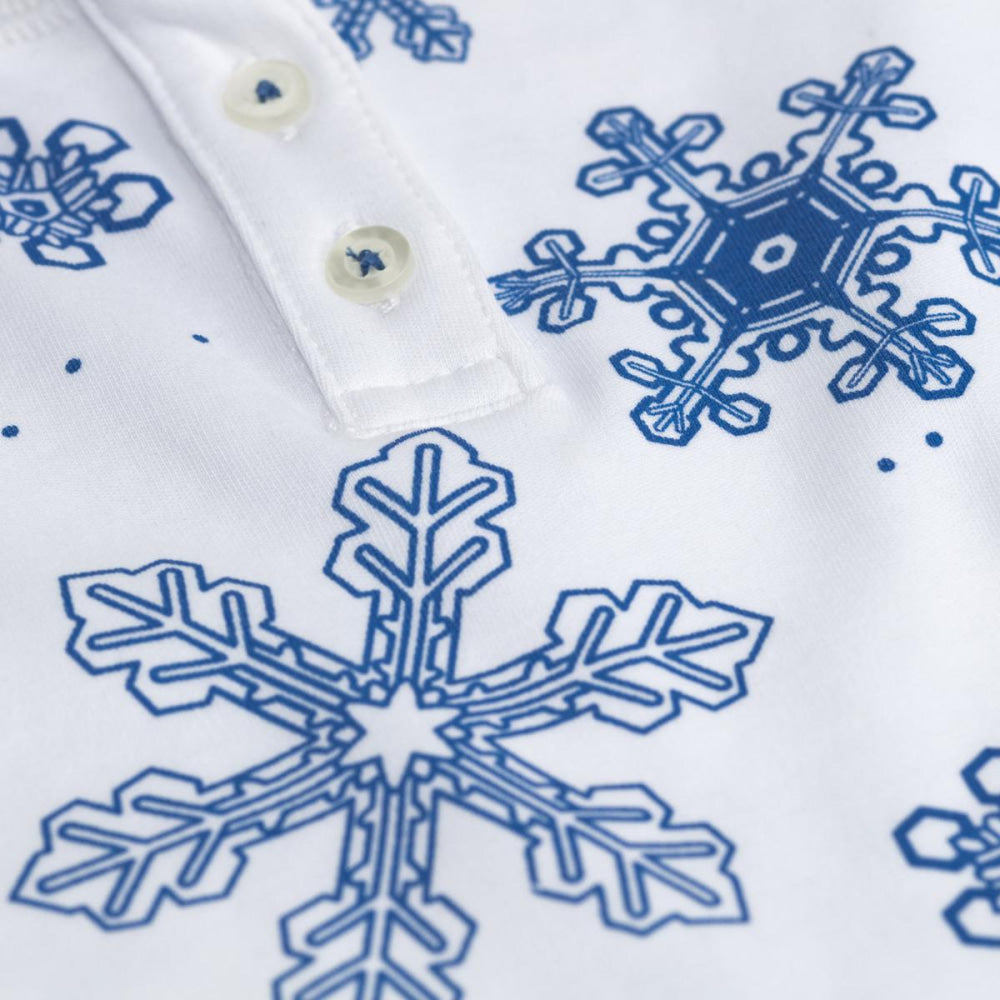 Baby Pyjama Set - Snowflake Blue - 1y - Pajamas