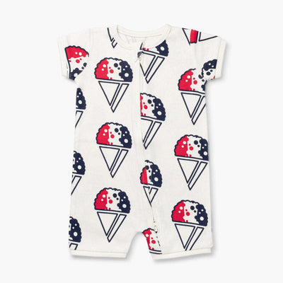 Baby Shorty Pajamas - Snowcone Celebration - Onesie