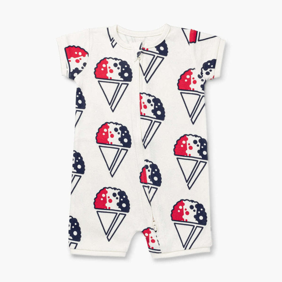 Baby Shorty Pajamas - Snowcone Celebration - Onesie