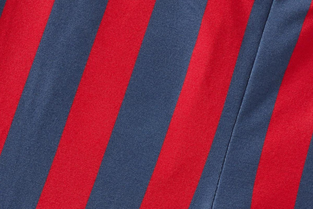 Baby Striped Tencel™ Leggings - Blue/Red Stripe - Leggings