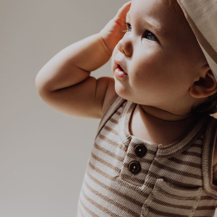 Baby Tank Top - Bronze Stripe - Tank Top
