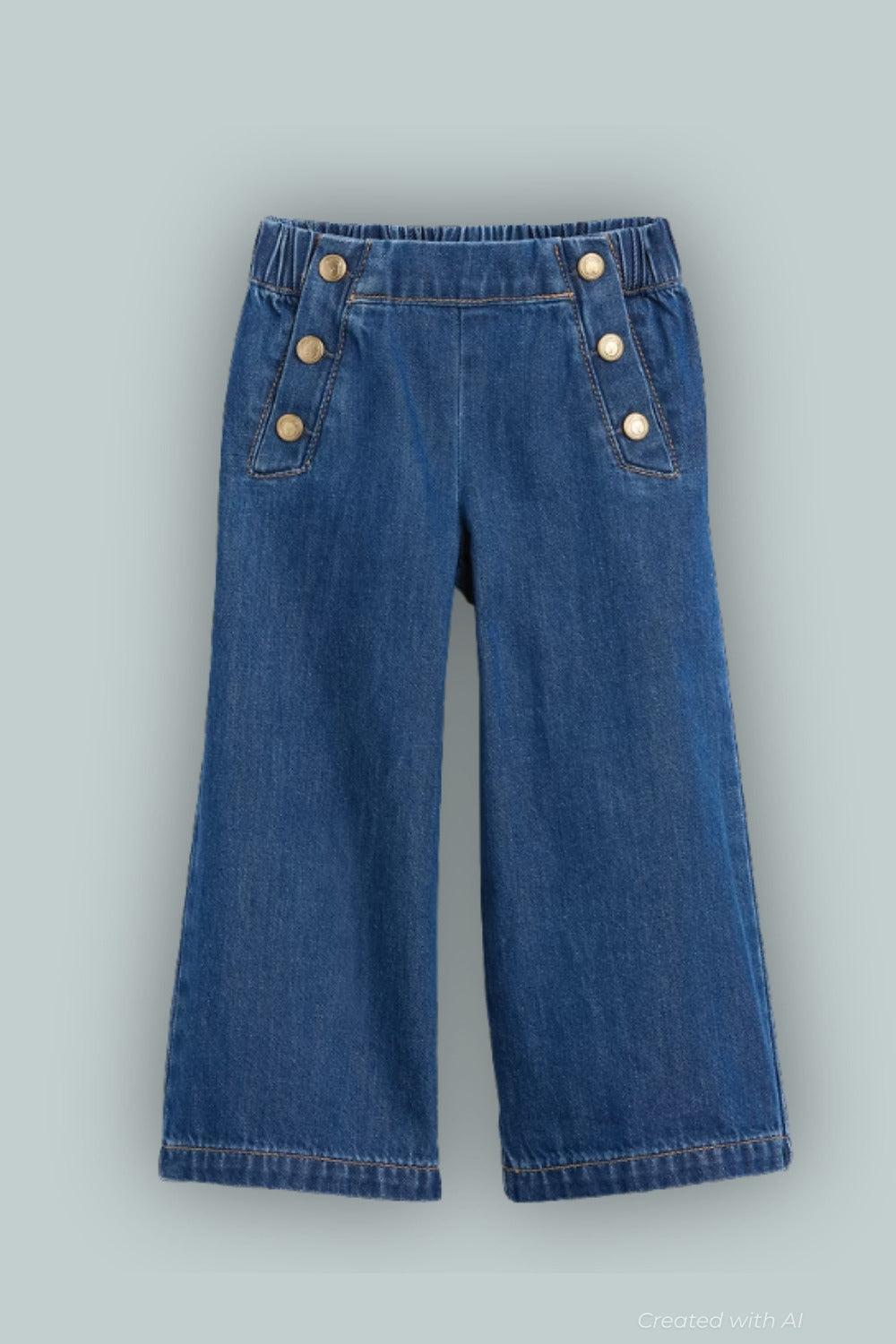 Baby & Toddler Sailor Pull-On Baggy Jeans - Medium Wash - 5 YRS - Jeans