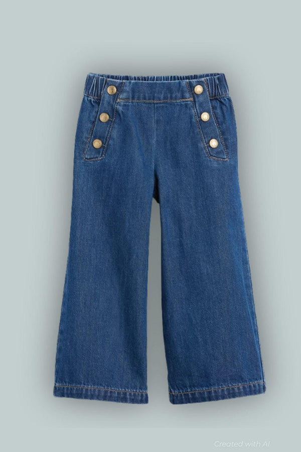 Baby & Toddler Sailor Pull-On Baggy Jeans - Medium Wash - 5 YRS - Jeans