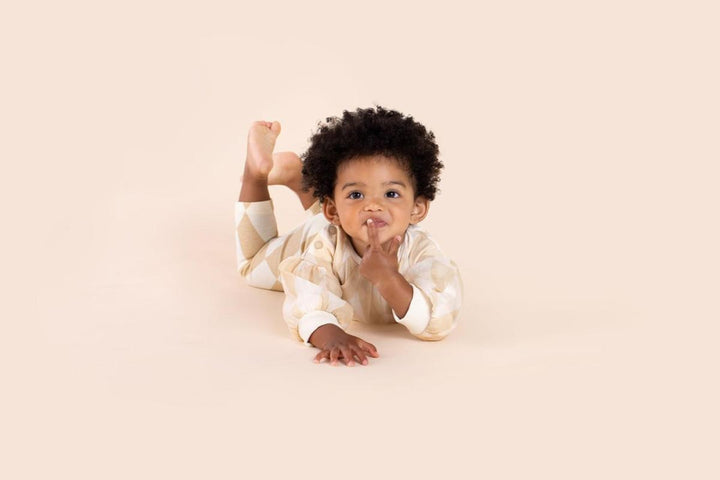 Baby Tulle & Terry Sweatshirt - Beige - Sweatshirt