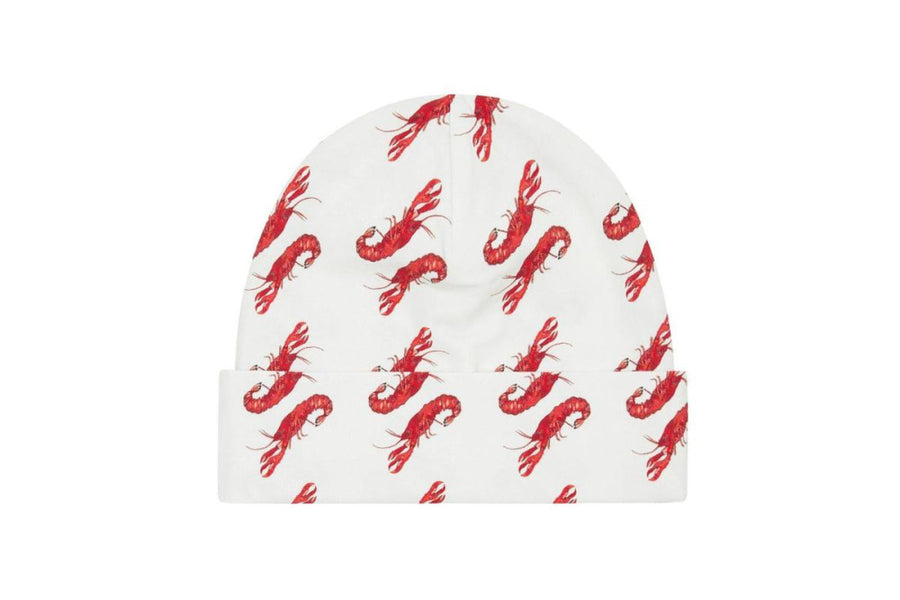 Baby Vild Lab No.8 - Rare Living Lobsters Organic Cotton Beanie Hat - Beanie