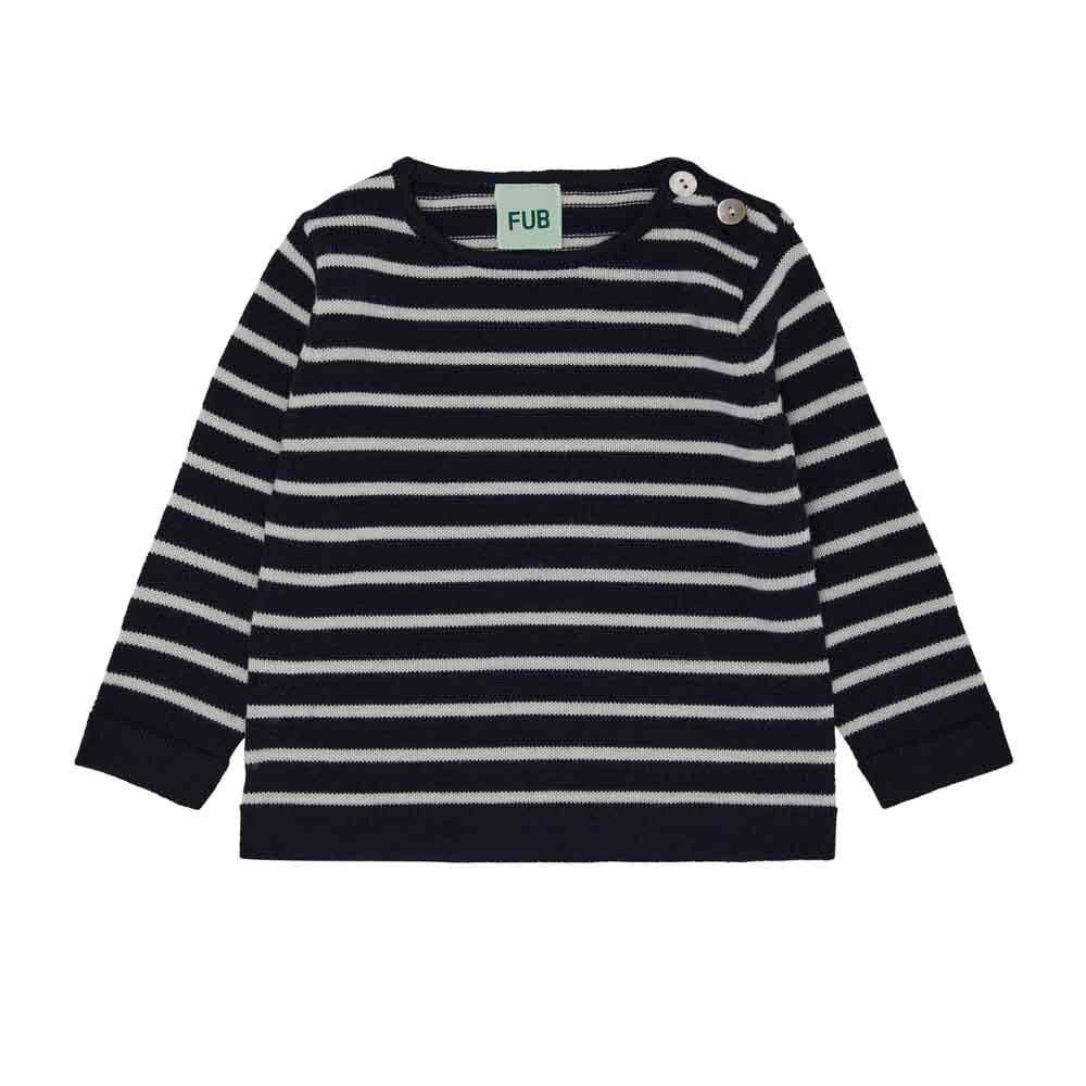 Baby Blouse - Dark Navy/Ecru Sweaters FUB 