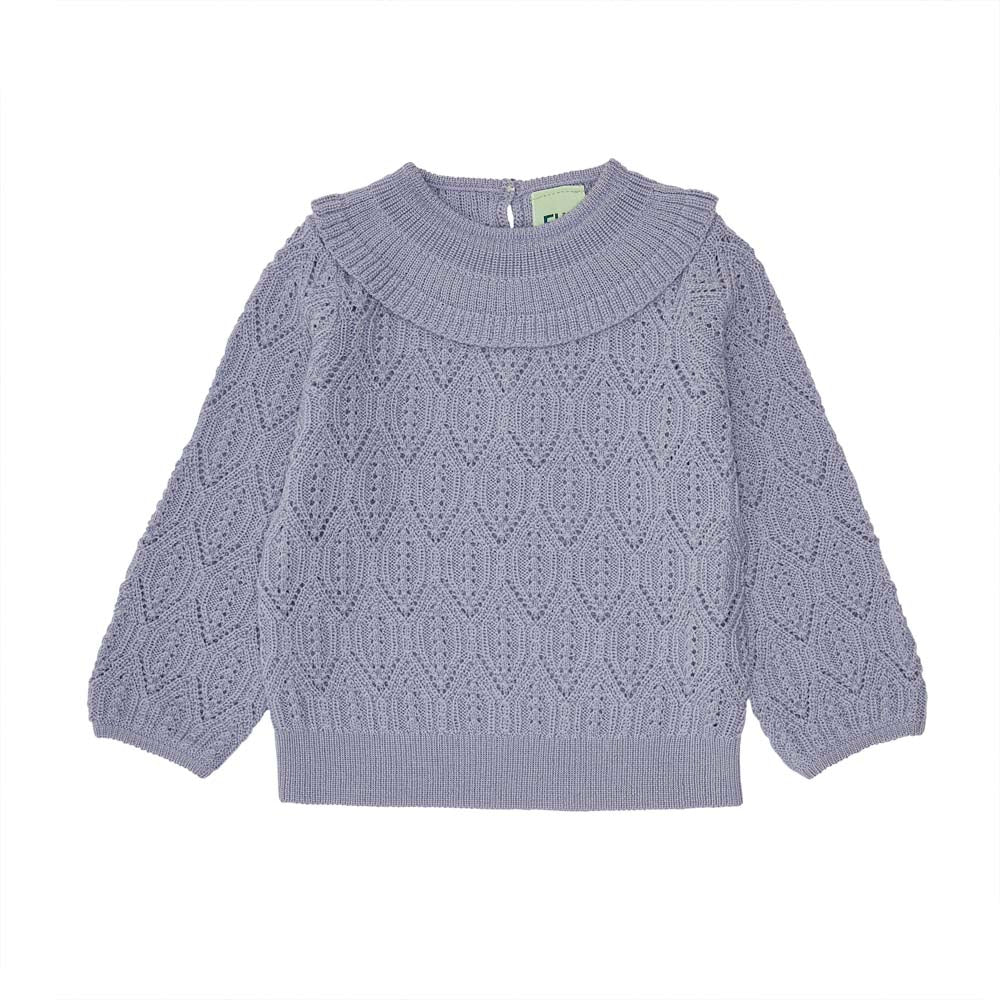 Baby Pointelle Sweater - Lavender