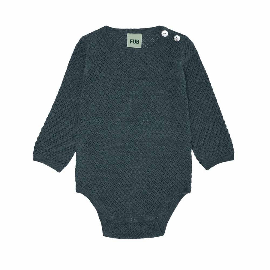 Baby Pointelle Body - Emerald Bodysuits + Onesies FUB 