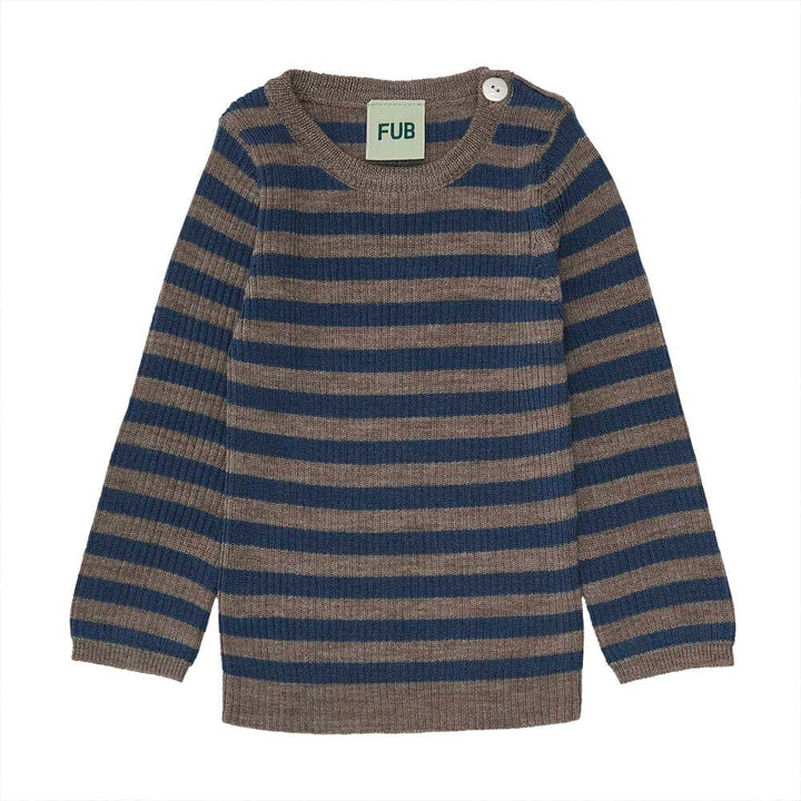 Baby Rib Sweater - Beige Melange Sweaters FUB 