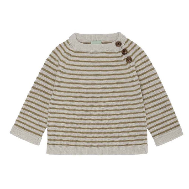Baby Sweater - Ecru/Honey