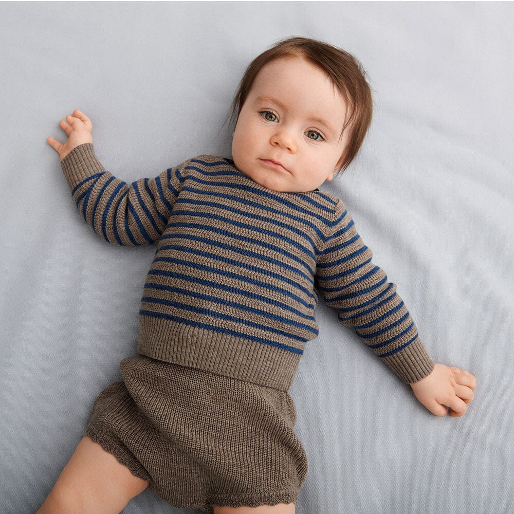 Baby Rib Sweater - Beige Melange Sweaters FUB 