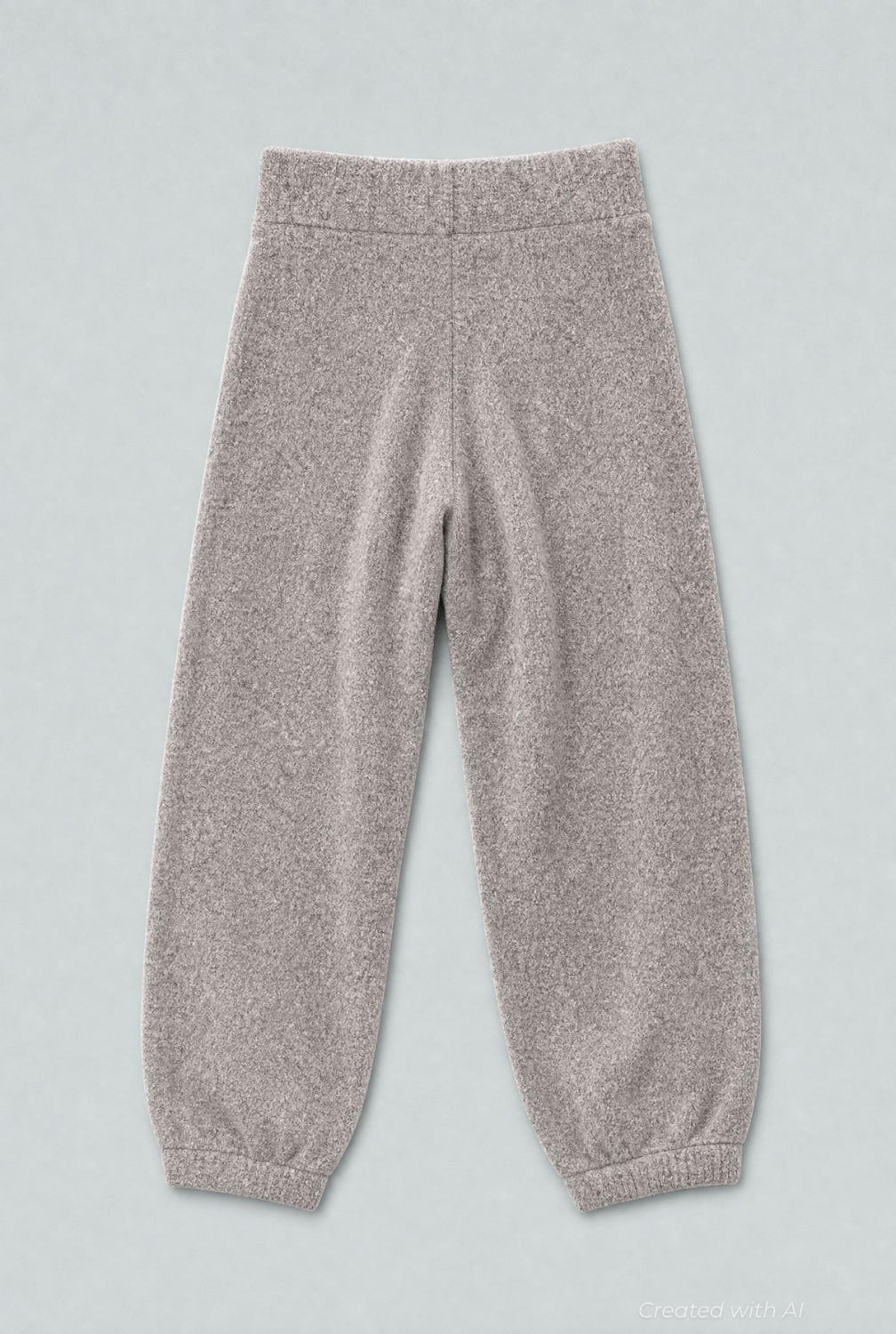 Balloon Leg Sweater Pants - Heather Gray - Pants