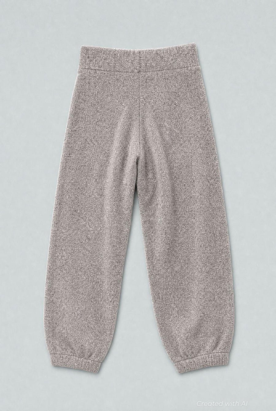 Balloon Leg Sweater Pants - Heather Gray - Pants