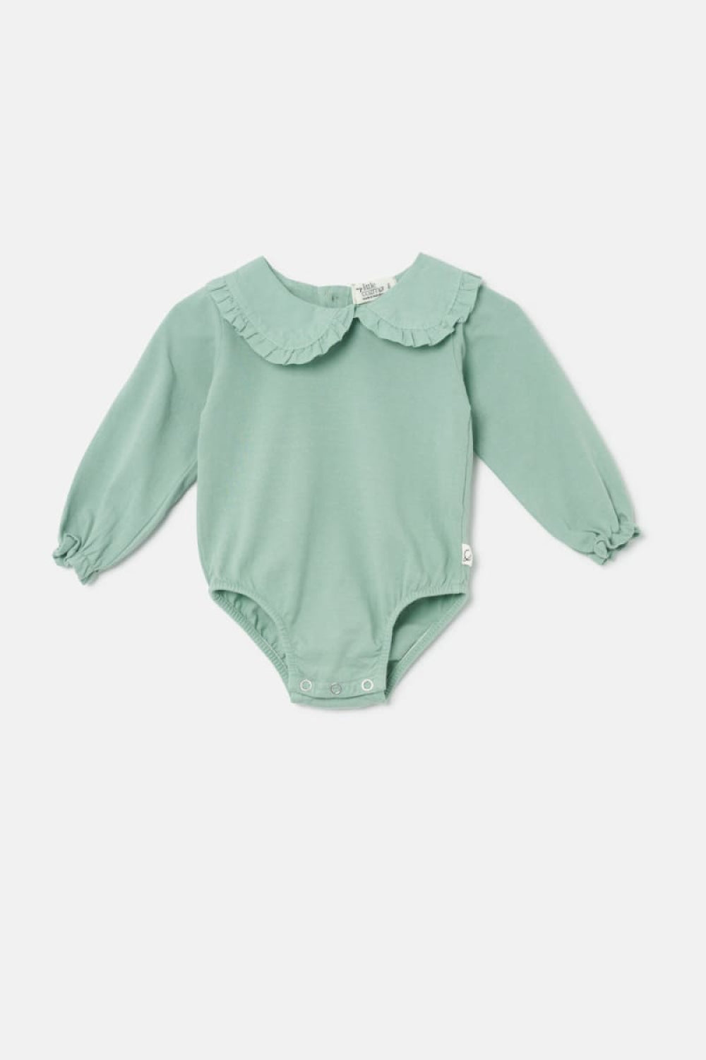 Basic Collar Baby Bodysuit - Green - 6M - Bodysuit