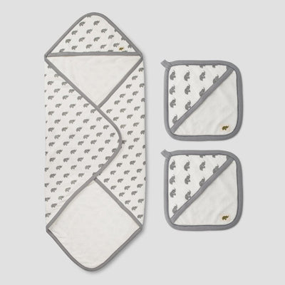 Bath Bundle - Grey Elephant - One Size - Towel