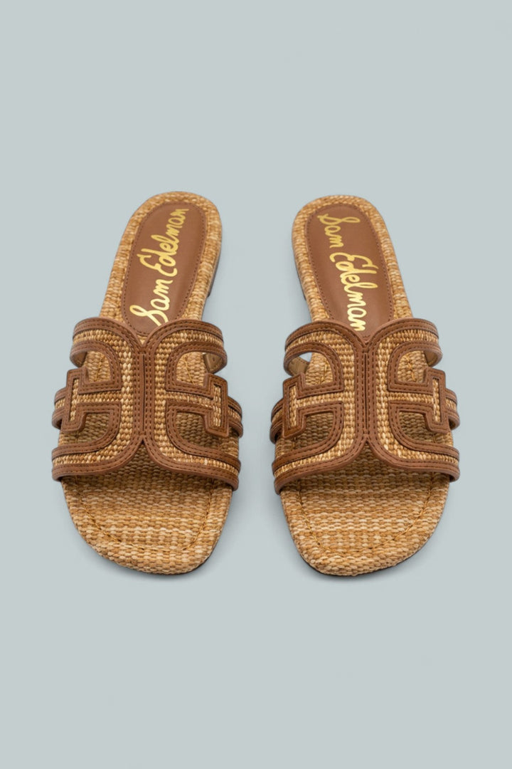 Bay Multi Slide Flat Sandals - Tawny Tan/Rich Cognac - 8 - Sandals