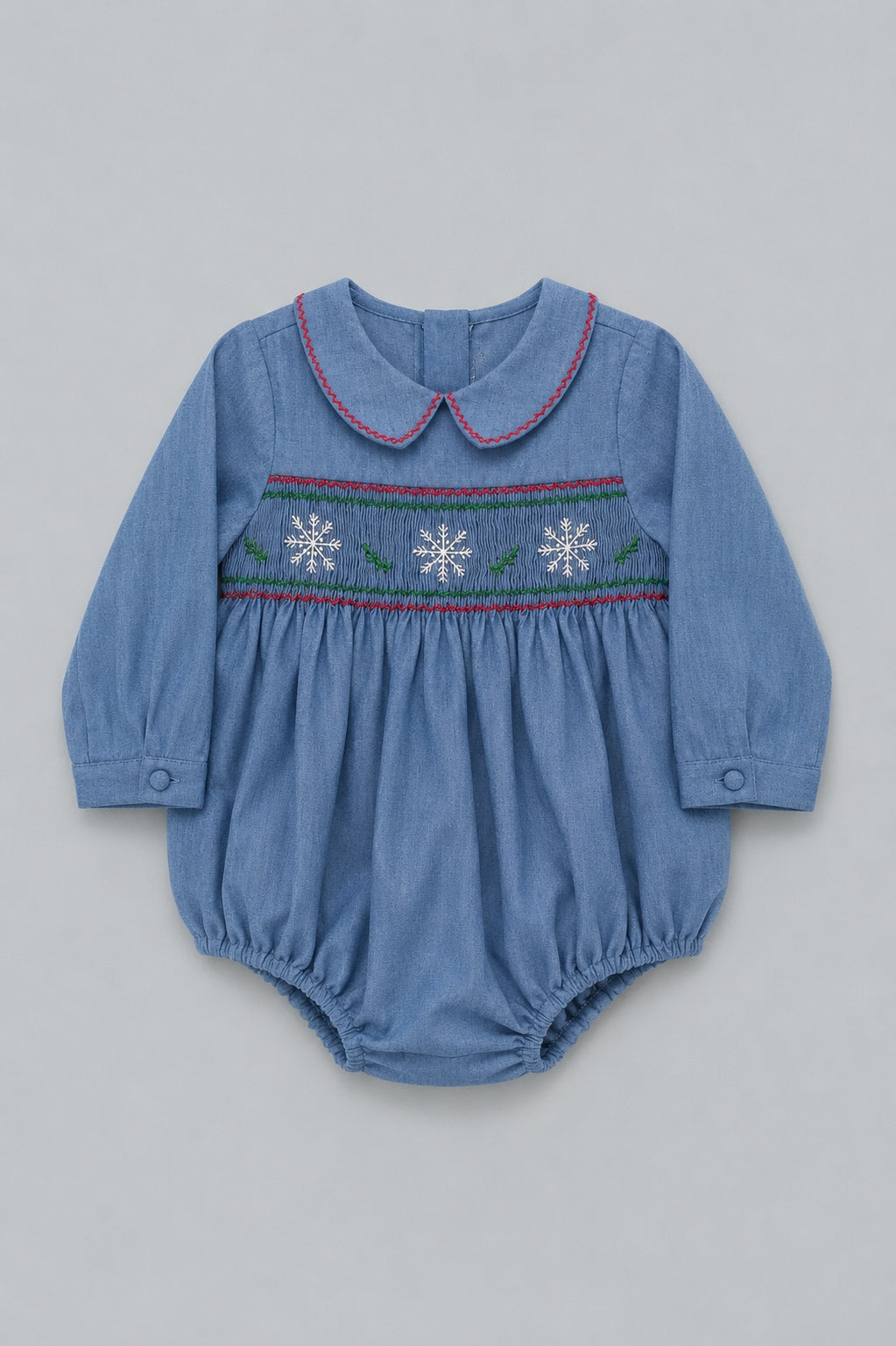 George Long Sleeves Baby Boy Bubble - Blue