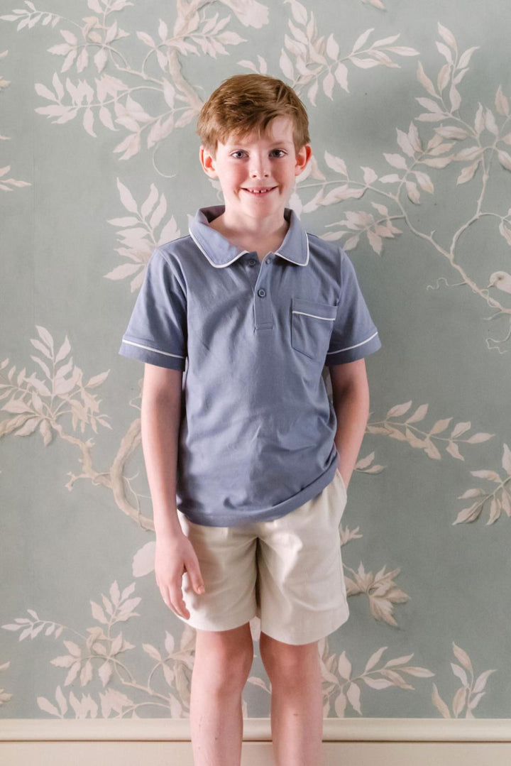 Beau Polo in Flint Blue - Polo