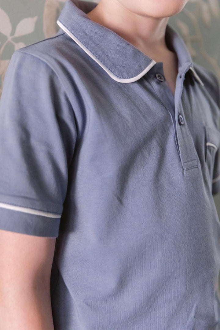 Beau Polo in Flint Blue - Polo
