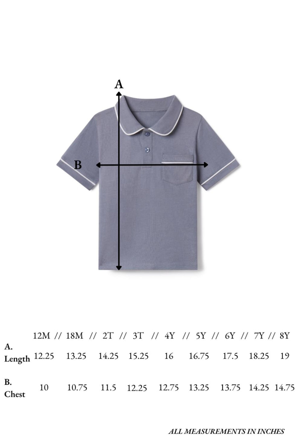 Beau Polo in Flint Blue - Polo