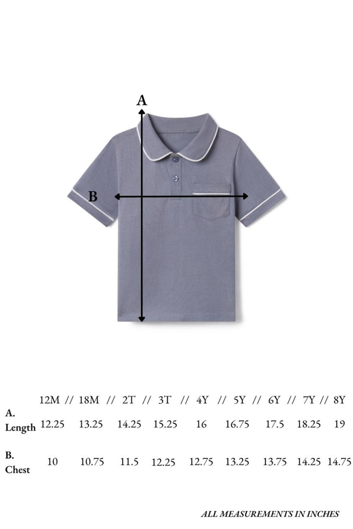 Beau Polo in Flint Blue - Polo
