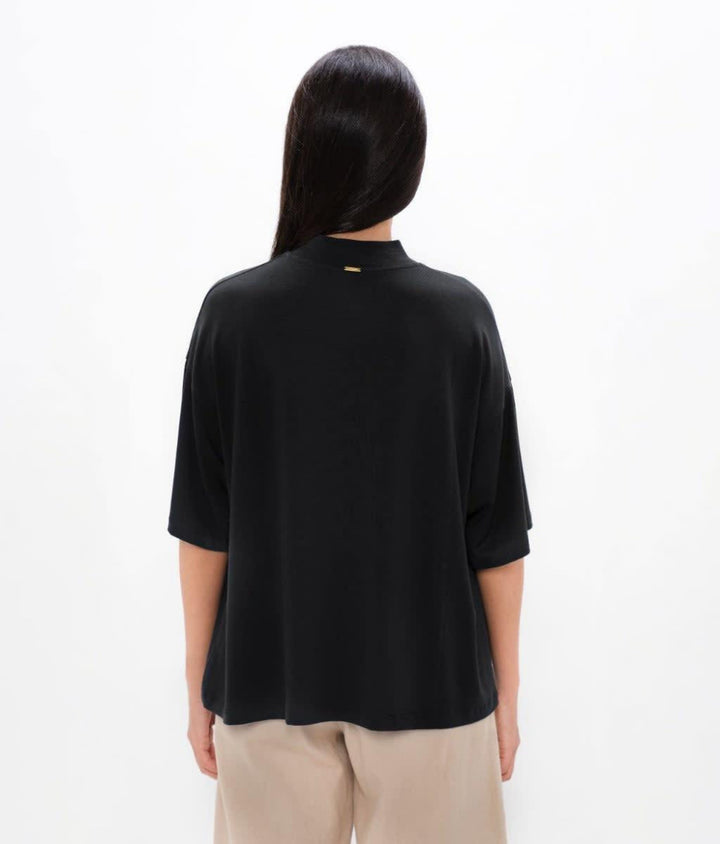 Beirut Boxy Tee - Black - XS - T-shirt