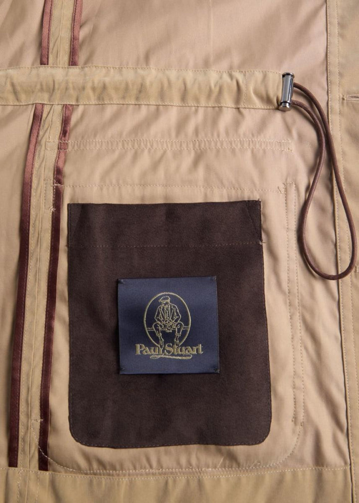 Belsetta Safari Jacket with Suede Trim - Khaki - XXL (46) - Jacket
