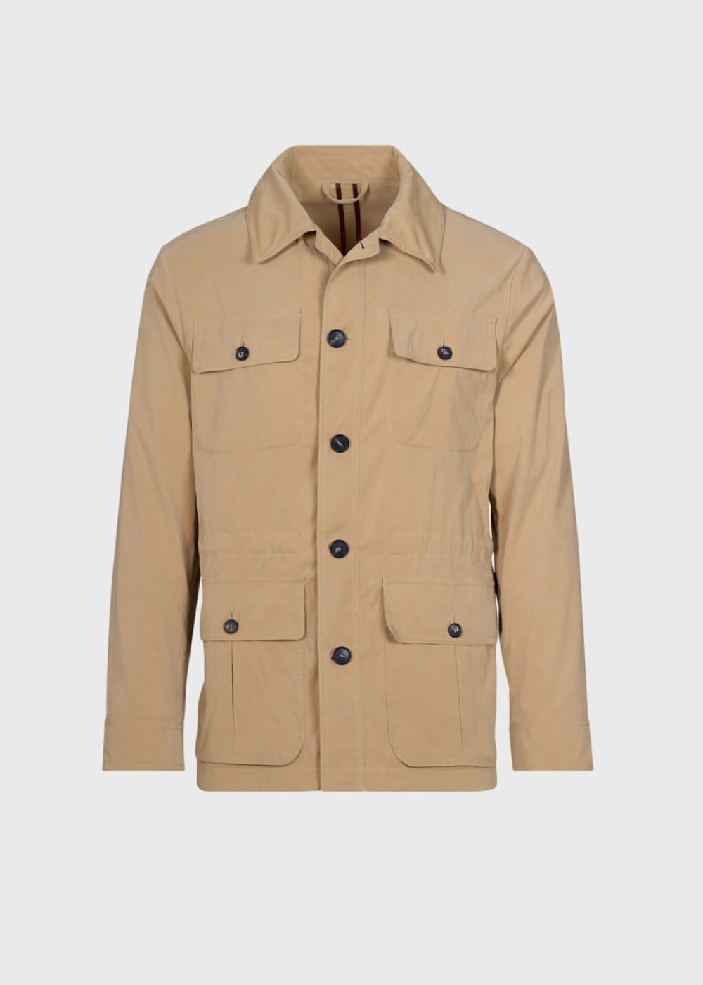 Belsetta Safari Jacket with Suede Trim - Khaki - XXL (46) - Jacket