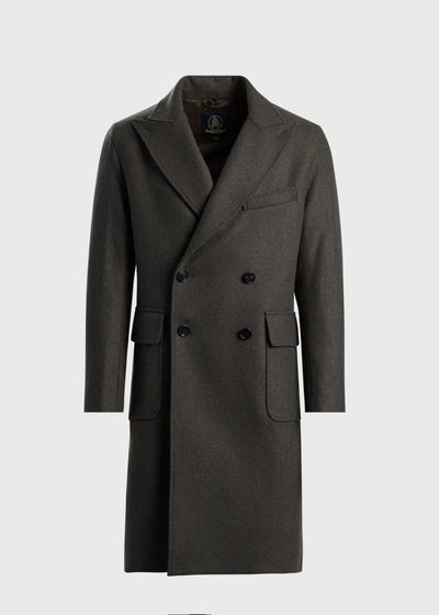 Belted Structured Coat - Olive - Trench Coat