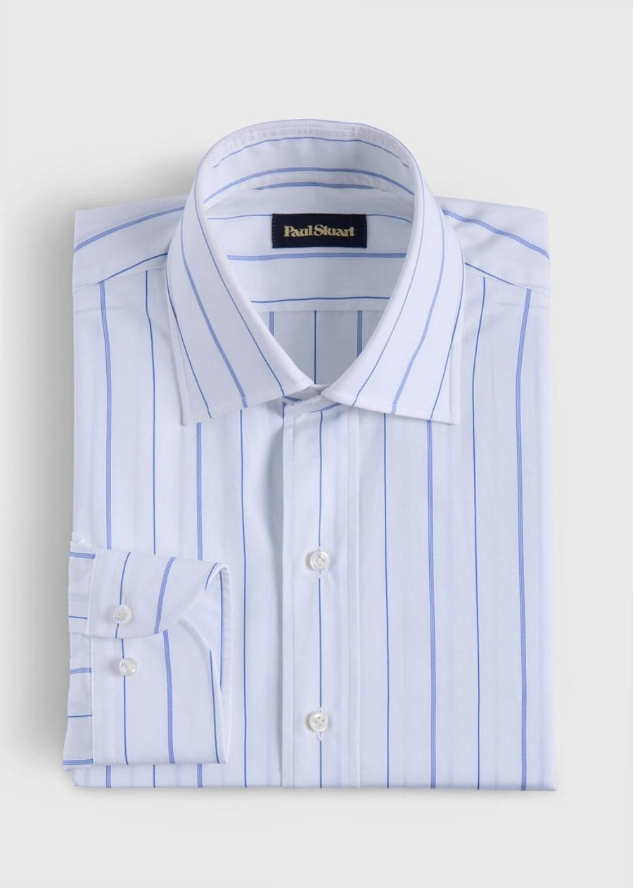 Bengal Stripe Dress Shirt - White - Dress Shirt